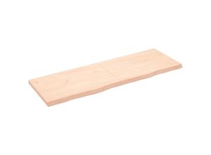 8720845835064 - Bonnevie - TischplatteSchreibtischplatte 180x60x6 cm Massivholz Eiche Unbehandelt vidaXL