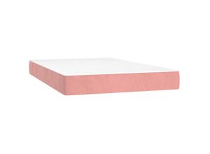 8720287160878 - Bonnevie - TaschenfederkernmatratzeMatratze Komfortable Rosa 120x200x20 cm Samt vidaXL