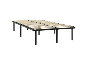 8719883989563 - Bonnevie - BettgestellSchlafzimmerbett Schwarz Metall 160×200 cm vidaXL