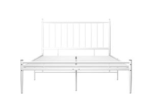 8720286197004 - Bonnevie - Bett Weiß Metall 120x200 cm vidaXL235679