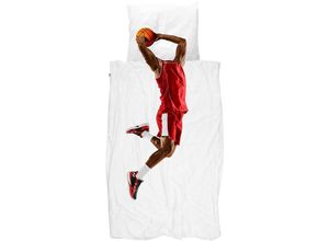 8720365494956 - Bettwäsche Basketball Größe 135x200 80x80 cm red - Snurk