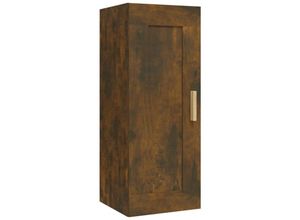 8720287085751 - Bonnevie - Wandschrank Badschrank Räuchereiche 35x34x90 cm Holzwerkstoff vidaXL