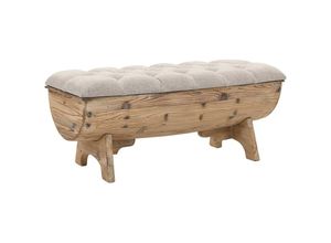 8718475600503 - Bonnevie - Aufbewahrungsbank Massivholz und Stoff 103 x 51 x 44 cm vidaXL983943