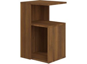 8720286932537 - Bonnevie - BeistelltischKaffeetisch Braun Eichen-Optik 36x30x56 cm Holzwerkstoff vidaXL