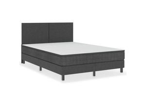 8719883832722 - Bonnevie - Boxspring-BettgestellSchlafzimmerbett Grau Stoff 160x200 cm vidaXL