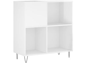 8720845877859 - Bonnevie - KommodePlattenschrank Hochglanz-Weiß 845x38x89 cm Holzwerkstoff vidaXL