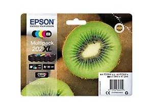 8715946646459 - AKTION EPSON 202XL T02G74  schwarz Foto schwarz cyan magenta gelb Druckerpatronen 10er-Set  + GRATIS Aral Tankgutschein 10 €