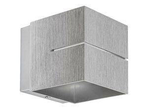 5998250370194 - 7019 Wandleuchte Kaunas Aluminium gebürstet G9 1x max 10W L12cm B96cm H96cm dimmbar - Rabalux