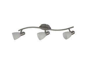 5998250366371 - 6637 Spotleuchte Schienensystem Harmony lux aus Metall Glas satinfarben chrom  weiß Muster B61cm H8cm - Rabalux