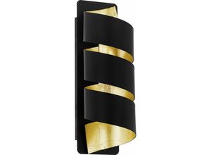 9002759987558 - Eglo - Wandleuchte Elizondo E14 schwarz   gold Wandleuchte