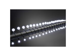 7318306802079 - LED-Lichterkette KONSTSMIDE Lichterketten Gr Dioden 80 St Flammen 80 St Kabellänge 5 m x Gesamtlänge 1132 m schwarz Lichterketten und Lichtschlauch LED Globelichterkette kleine & große runde Dioden 80 Dioden