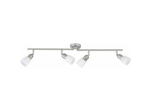 4004353038587 - BRILLIANT Lampe Sofia Spotrohr 4flg eisen chrom weiß 4x D45 E14 40W geeignet für Tropfenlampen (nicht enthalten) Arme drehbar   Köpfe schwenkbar