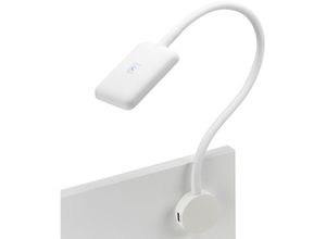 4251540150106 - So-tech - junker Lighting led Bettleuchte   Leseleuchte fiore weiß mit flexiblem Leuchtenarm 2x usb Anschlüssen und Touchsensor - Color