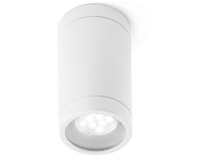 8421776089389 - Faro Barcelona - Faro Modischer Deckenaufbaustrahler Olot für Außen aus Aluminium - white