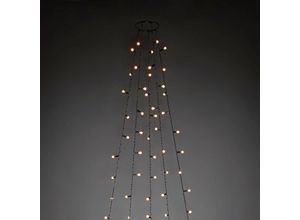 7318306367820 - LED-Baummantel KONSTSMIDE Lichterketten Gr Dioden 150 St Flammen 150 St Kabellänge 5 m x Gesamtlänge 68 m grün LED Lichterkette mit Ring Ø 11 Globes 5 Stränge à 30 Dioden