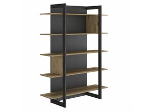 3483600793843 - Calicosy - Industrielles Bücherregal 5 Regale L136 cm - Russel