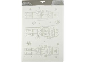 8720194456798 - - Weihnachtsaufkleber Nussknacker Schneeflocken & Sterne Weiß - pvc 8720194456798 - - Weihnachtsaufkleber Nussknacker Schneeflocken & Sterne Weiß - pvc