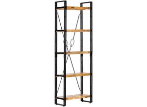 8719883826837 - Bücherregal，Standregal 5 Fächer 60 x 30 x 180 cm Mango Massivholz vidaXL