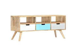 8719883802923 - Bonnevie - TV-SchrankTV-Möbel 110×35×48 cm Massivholz Mango vidaXL