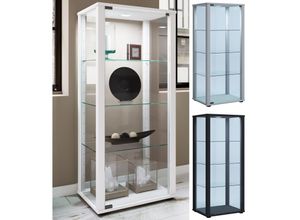 4051814408960 - Holz Glas Vitrine Sammelvitrine Glasvitrine Schaukasten Standvitrine Kavisa M