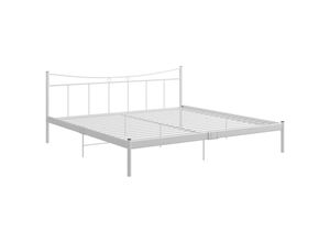 8720286162804 - BettgestellSchlafzimmerbett Grau Metall 200x200 cm vidaXL