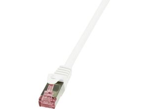 4052792021004 - LogiLink CQ2121S RJ45 Netzwerkkabel Patchkabel CAT 6 S FTP 3000 m Weiß Flammwidrig mit Rastnasenschutz 1 St