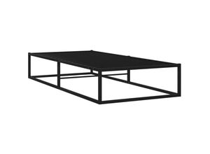 8720286162545 - Bonnevie - BettgestellSchlafzimmerbett Schwarz Metall 90x200 cm vidaXL