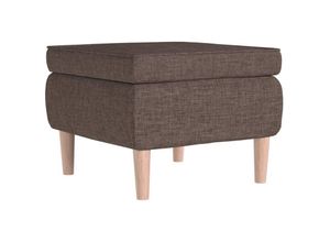 8720286428108 - Bonnevie - Hocker mit Holzbeinen Taupe Stoff vidaXL410887