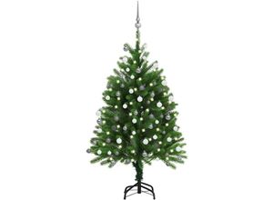 8720286498125 - Vidaxl - Künstlicher Weihnachtsbaum mit Beleuchtung & Kugeln 120 cm Grün