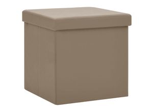 8720286697139 - Bonnevie - Hocker mit Stauraum Cappuccino-Braun pvc vidaXL116163