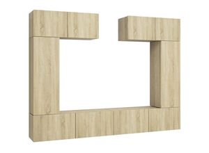 8720286573075 - Bonnevie - 6-tlg TV-Schrank-SetTV-Möbel Sonoma-Eiche Holzwerkstoff vidaXL