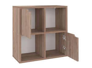 8720286670071 - Bonnevie - BücherregalStandregal Grau Sonoma-Eiche 60x275x595 cm Holzwerkstoff vidaXL