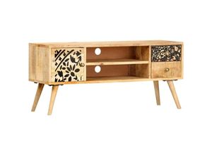 8719883559612 - TV-Schrank，TV-Möbel 100 x 30 x 45 cm Massivholz Mango vidaXL