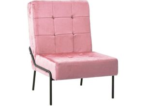 8720286198704 - Bonnevie - Relaxstuhl 65x79x87 cm Rosa Samt vidaXL686405