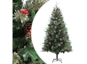 8720286767047 - vidaXL Weihnachtsbaum mit Zapfen Grün 195 cm PVC & PE