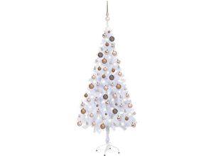 8720286496671 - Bonnevie - Künstlicher Weihnachtsbaum Beleuchtung Kugeln 180cm 620 Zweige vidaXL51065