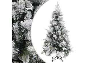 8720286767092 - Vidaxl - Weihnachtsbaum mit Zapfen Beschneit 225 cm pvc & pe