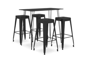 8720286172162 - Vidaxl - 5-tlg Bar-Set Schwarz Schwarz