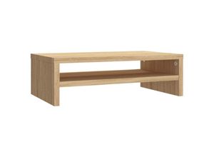 8719883673806 - Bonnevie - Monitorständer Sonoma-Eiche 42x24x13 cm Holzwerkstoff vidaXL654356