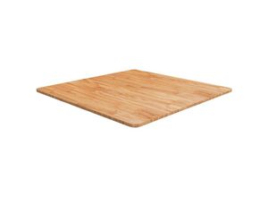 8720286929971 - Bonnevie - TischplatteSchreibtischplatte Quadratisch Hellbraun 80x80x15cm Behandelte Eiche vidaXL