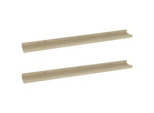 8720286417829 - Bonnevie - Wandregale 2 Stk Wandboard Sonoma-Eiche 80x9x3 cm vidaXL