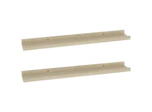 8720286417812 - Bonnevie - Wandregale 2 Stk Wandboard Sonoma-Eiche 60x9x3 cm vidaXL