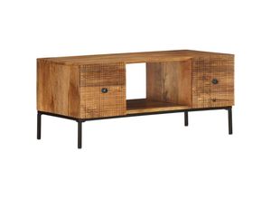 8719883810843 - Bonnevie - Couchtische Kaffeetisch 90×45×40 cm Massivholz Mango vidaXL