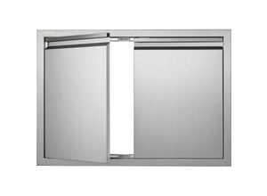 0197988383536 - Grill-Zugangstür 762 x 532 x 45 mm Doppelte Außenküchentür Flächenbündig Montierte Edelstahltür Vertikale Wandtür mit Versenkbaren Griffen für 0197988383536 - Grill-Zugangstür 762 x 532 x 45 mm Doppelte Außenküchentür Flächenbündig Montierte Edelstahltür Vertikale Wandtür mit Versenkbaren Griffen für