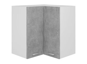 8720286414095 - Bonnevie - Eckhängeschrank Betongrau 57x57x60 cm Holzwerkstoff vidaXL540908