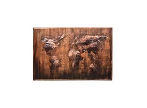 4041908127464 - 3D Metallbild Weltkarte Metall Wandbild Retro Vintage Bild Küche Wohnzimmer Deko 4041908127464 - 3D Metallbild Weltkarte Metall Wandbild Retro Vintage Bild Küche Wohnzimmer Deko