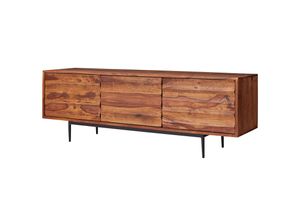 4250950287228 - FineBuy TV Lowboard FB51426 Holz Fernsehkommode Massiv Landhaus Fernsehschrank