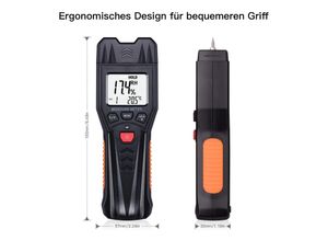 4260397847527 - Tacklife Digitales Feuchtigkeitsmessgerät MWM03 -- Zuverlässige Holzqualitätsbeurteiler & Gebäudeumweltmonitore 3-in-1 Pin-Typ Präzise Feuchtemessung