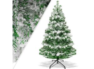 4260692718324 - Weihnachtsbaum künstlich Tannenbaum Edeltanne Spritzguss pe 210cm (Schnee) - Mit Schnee - Kesser