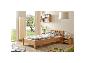 4250393892850 - TiCAA Einzelbett und Doppelbett Merci Buche Bio-Geölt